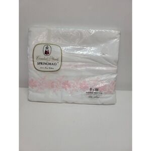 Vintage Springmaid Combed Percale Double Bed Sheet 81x108 New in Package